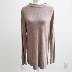 LOFT | Brown Funnel Neck Tunic Sweater *NWT*